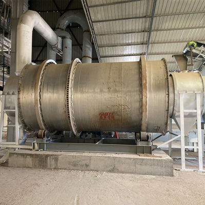 비디오 출입 검사 강 모래 50-100kw 회전 모래 건조기 제공
