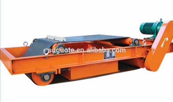 750 KG 영구 벨트 타입 서스펜딩 자동 청소 컨베이어 벨트 철 제거기