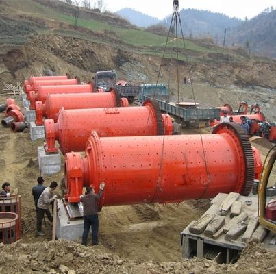 길이 5-12m 용량 1-50T / H 회전 건조 공 밀린 시멘트 클린커 석회암 분말