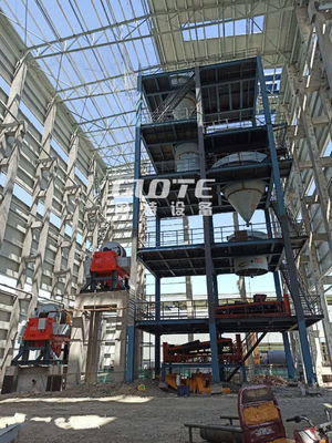실리카 모래 생산 라인 200T/H 모래 세척 및 1 개의 건조 철 제거 시브 플랜트