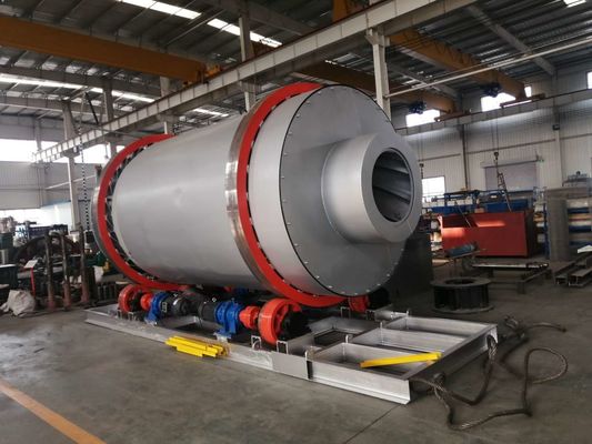 고 용량 시멘트 로터리 드럼 드라이어 SUS304L 재료와 5000 KG 용량