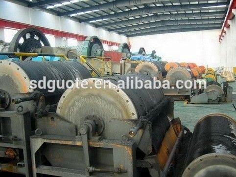 실린더 크기 400*600mm 철 모래 가공 공장용 습하고 건조한 드럼 자기 분리기
