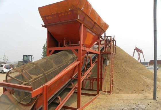 2200 KG 높은 평판 금 트럼멜 스크린 광산 기계 PLC 핵심 부품